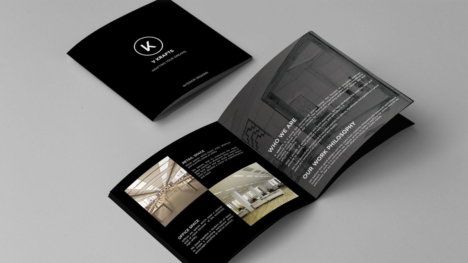 V-Krafts Bespoke Packaging Brochure Design by Disside